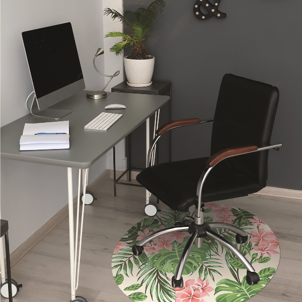 Tapis bureau Fleurs Hawaii