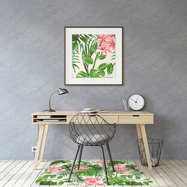 Tapis bureau Fleurs Hawaii