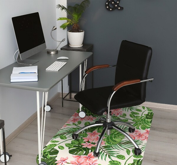 Tapis bureau Fleurs Hawaii