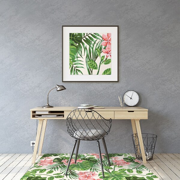 Tapis bureau Fleurs Hawaii