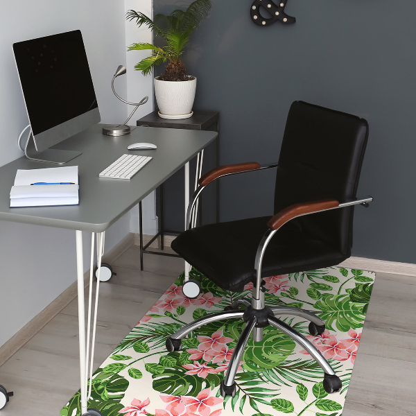 Tapis bureau Fleurs Hawaii