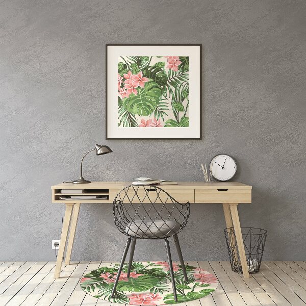 Tapis bureau Fleurs Hawaii