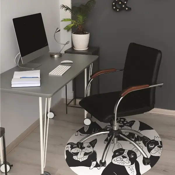 Tapis pour chaise de bureau Joyeux chiens