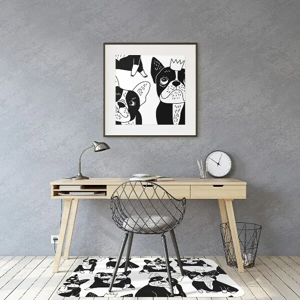 Tapis pour chaise de bureau Joyeux chiens