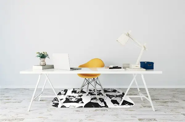 Tapis pour chaise de bureau Joyeux chiens