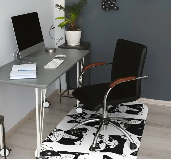 Tapis pour chaise de bureau Joyeux chiens
