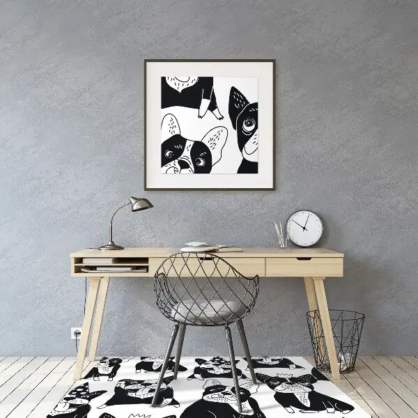 Tapis pour chaise de bureau Joyeux chiens