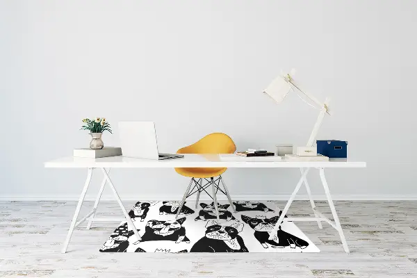 Tapis pour chaise de bureau Joyeux chiens