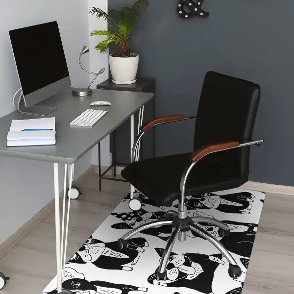 Tapis pour chaise de bureau Joyeux chiens
