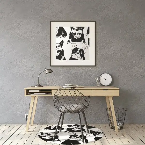 Tapis pour chaise de bureau Joyeux chiens