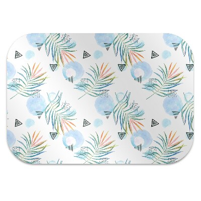 Tapis de chaise de bureau Modèle tropical