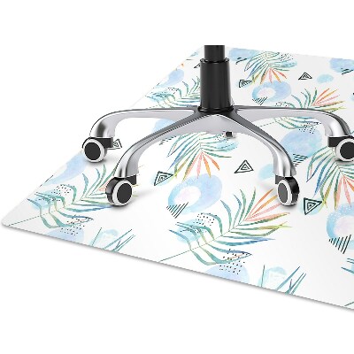 Tapis de chaise de bureau Modèle tropical