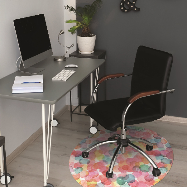 Tapis protège sol Bulles colorées