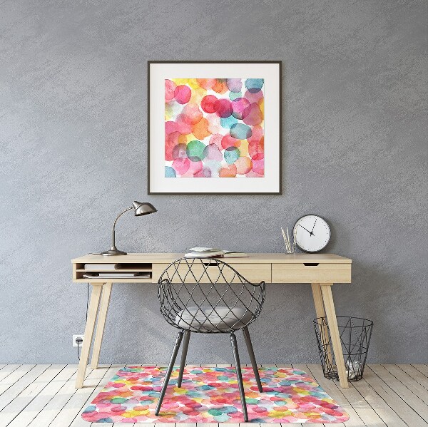 Tapis protège sol Bulles colorées