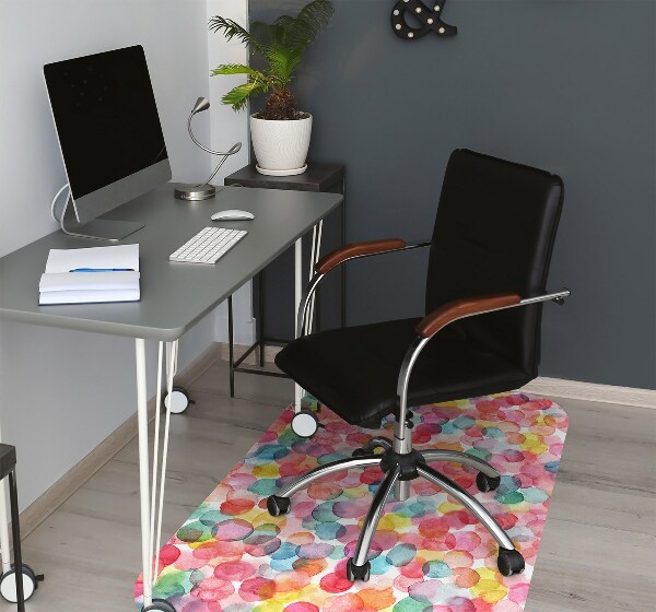 Tapis protège sol Bulles colorées