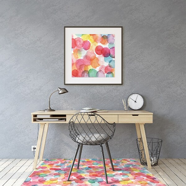 Tapis protège sol Bulles colorées
