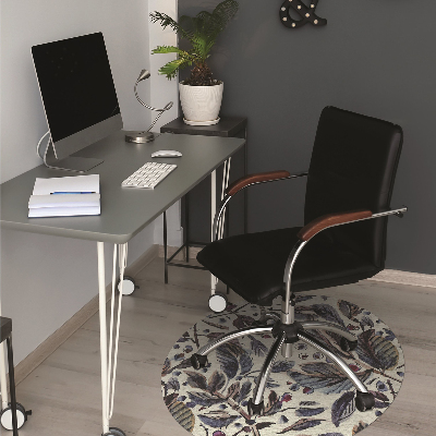 Tapis pour chaise de bureau Feuilles vintage