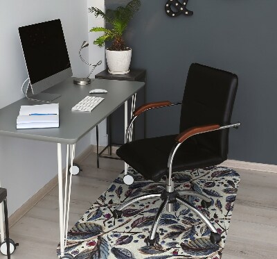 Tapis pour chaise de bureau Feuilles vintage