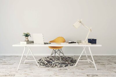 Tapis pour chaise de bureau Feuilles vintage