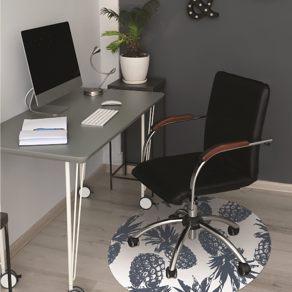 Tapis bureau Ananas gris