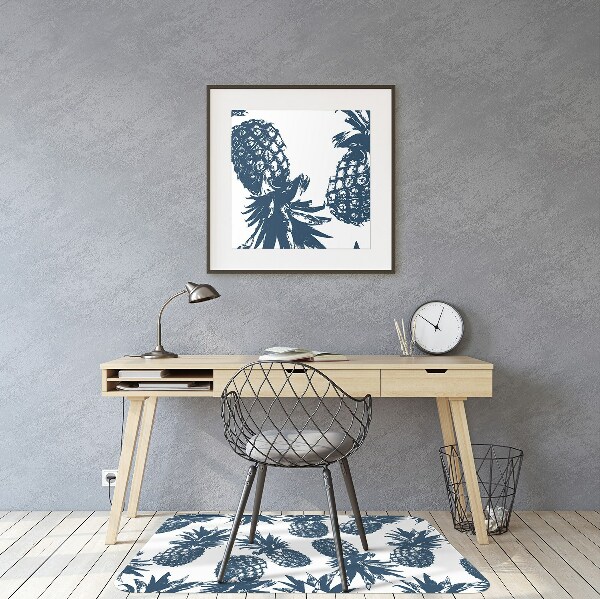 Tapis bureau Ananas gris