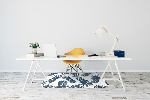 Tapis bureau Ananas gris