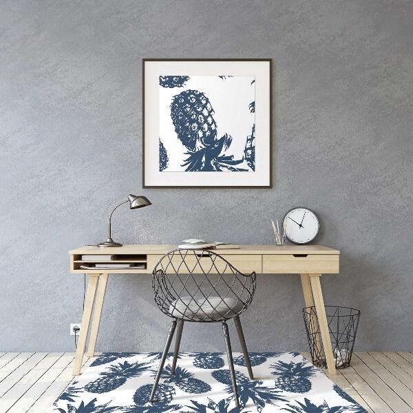 Tapis bureau Ananas gris