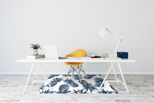 Tapis bureau Ananas gris