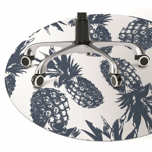 Tapis bureau Ananas gris
