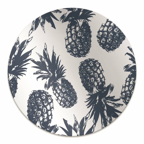 Tapis bureau Ananas gris