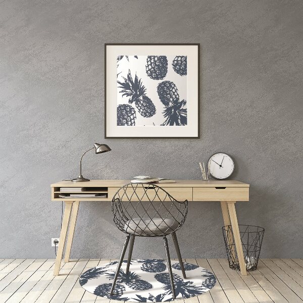 Tapis bureau Ananas gris