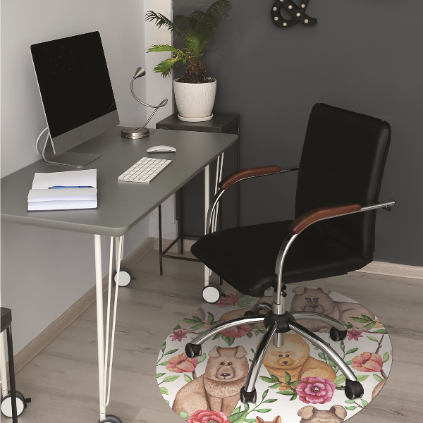 Tapis bureau Chow chow chiens