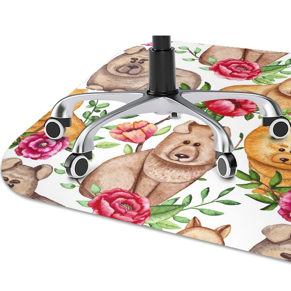 Tapis bureau Chow chow chiens