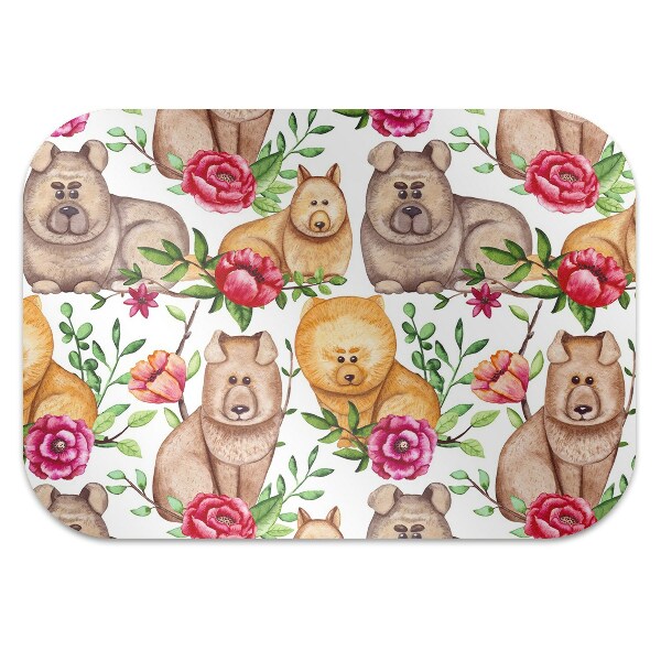 Tapis bureau Chow chow chiens
