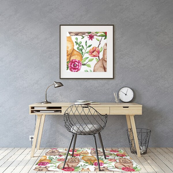 Tapis bureau Chow chow chiens