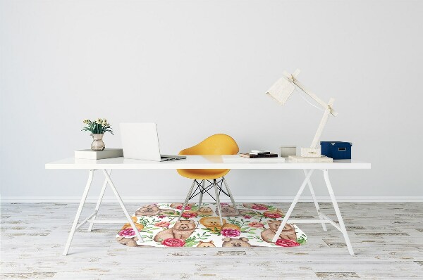 Tapis bureau Chow chow chiens