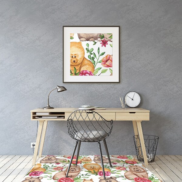 Tapis bureau Chow chow chiens
