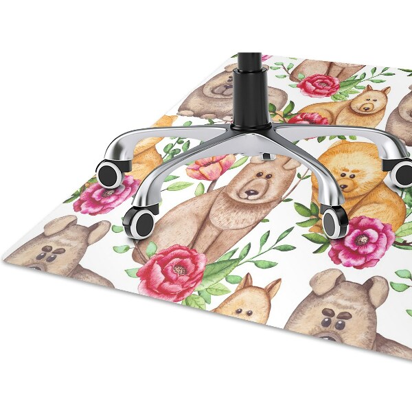 Tapis bureau Chow chow chiens