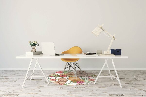 Tapis bureau Chow chow chiens
