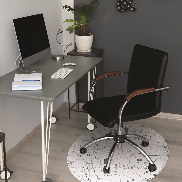 Tapis de chaise de bureau Chalets