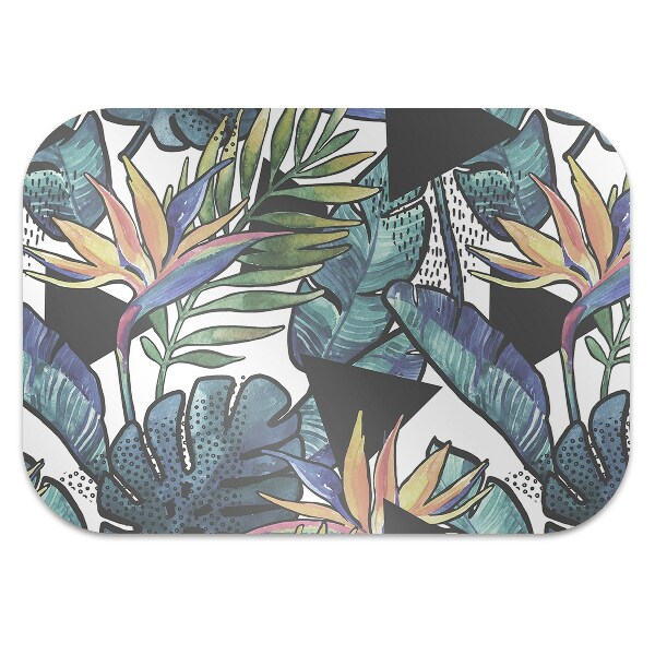 Tapis pour chaise de bureau Feuilles de palmier