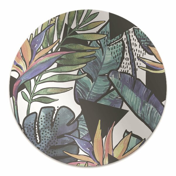 Tapis pour chaise de bureau Feuilles de palmier