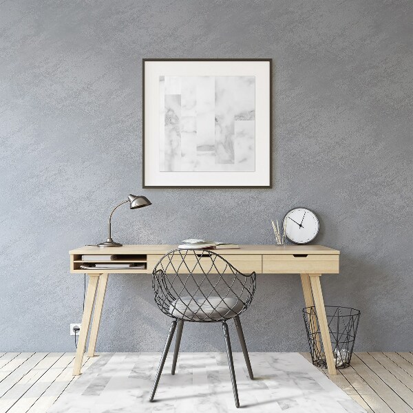 Tapis de chaise de bureau Marbre