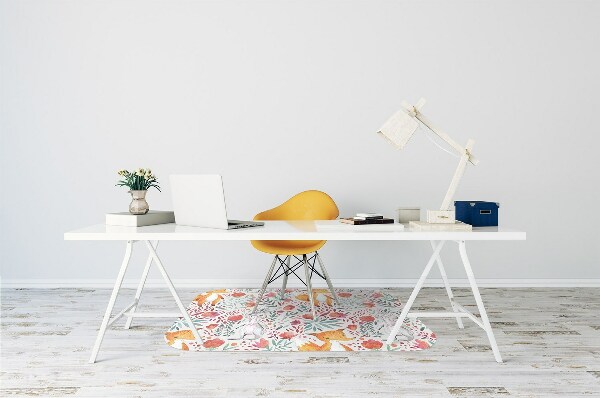 Tapis de chaise Renard et lapin