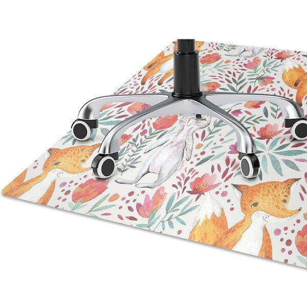 Tapis de chaise Renard et lapin