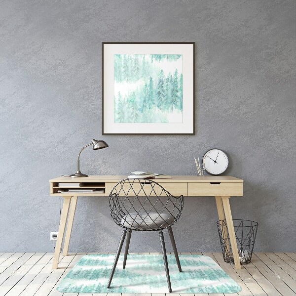 Tapis de chaise Forêt peinte