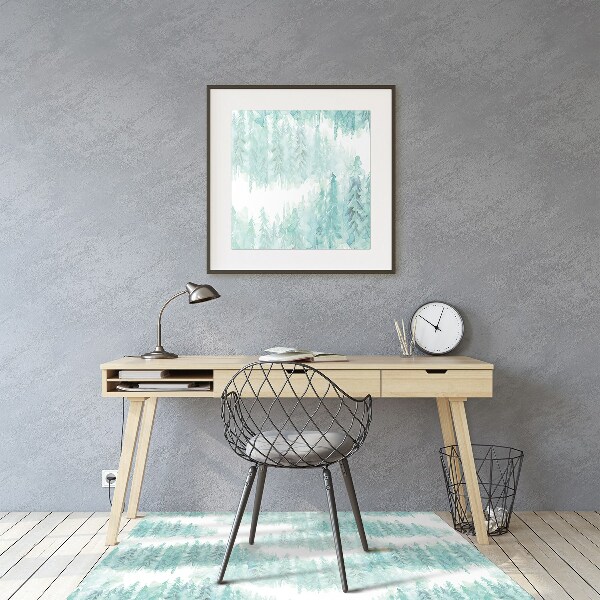 Tapis de chaise Forêt peinte