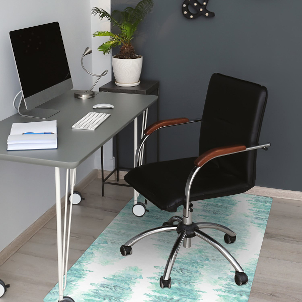 Tapis de chaise Forêt peinte