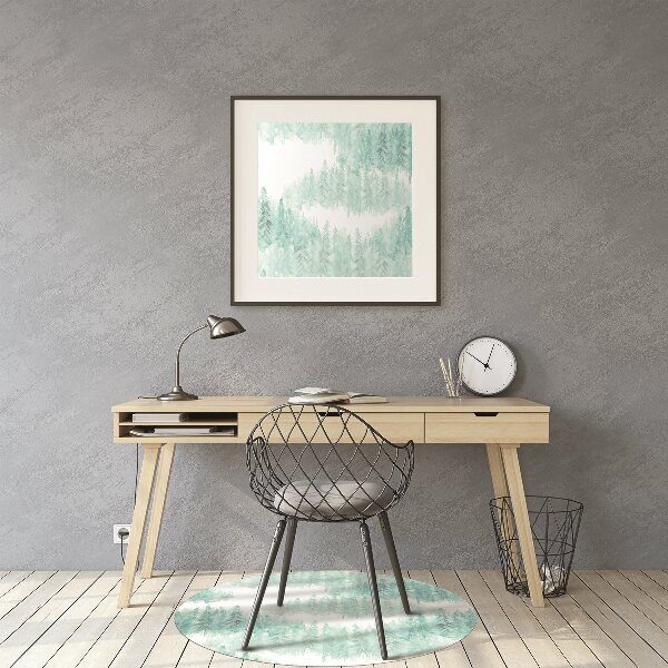 Tapis de chaise Forêt peinte