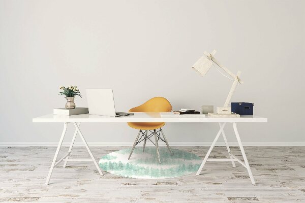 Tapis de chaise Forêt peinte